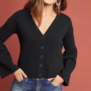 MOTH BY ANTHROPOLOGIE BELL SLEEVE CARDIGAN XL